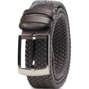 Magnanni Nadal Grey Belt - Braided and Genuine Leather